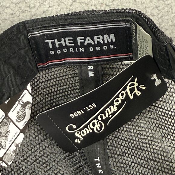 Goorin Bros The Farm Hat Cap Snap Back Black Mamba Snake Patch Mesh Trucker NWT - Picture 6 of 10